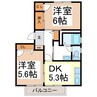 フォーレスヴィラI 2Kの間取り