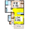 クレセール 1LDKの間取り