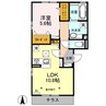 モン・シャトー 1LDKの間取り