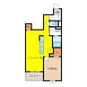 パサージュ桜路 1LDKの間取り