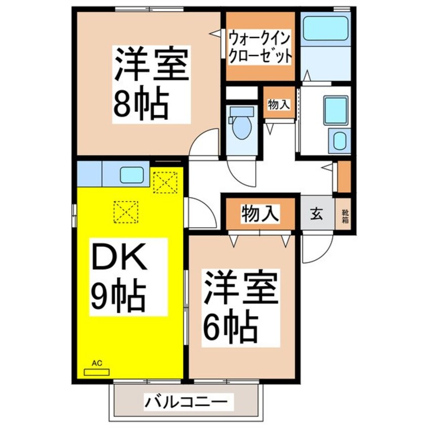 間取図 シェリールＳ＆Ｓ　Ｂ棟