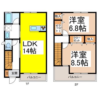 間取図 セレンディピティ青木島Ａ棟