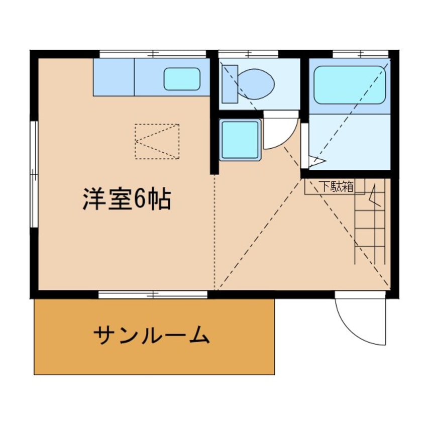 間取図 内藤ワンルーム