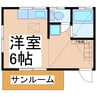内藤ワンルーム 1Rの間取り