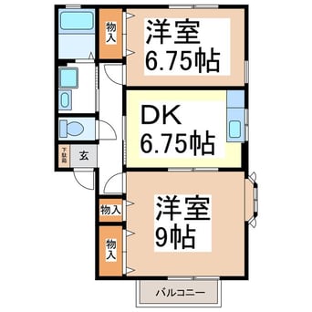 間取図 トキワハイツ稲里Ｂ