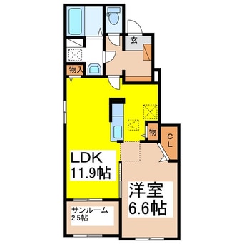 間取図 ラルーチェB