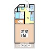 松本第5コーポ 1Kの間取り