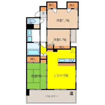 間取図 グランシティ青木島エステージ