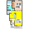 クローバー 1LDKの間取り