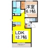 マーサ・ラムレII 1LDKの間取り