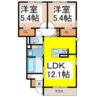 間取図 メゾン・ド・ソレイユ