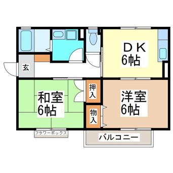 間取図 ビオレータ宮入Ａ