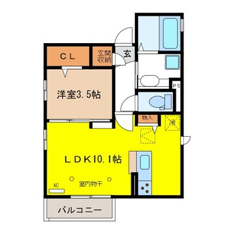 間取図 ＪーＲｏｏｍ☆妃　屋代伍番館