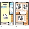 ＭａｓｔＴｏｗｎ三本柳II Ｂ 3LDKの間取り