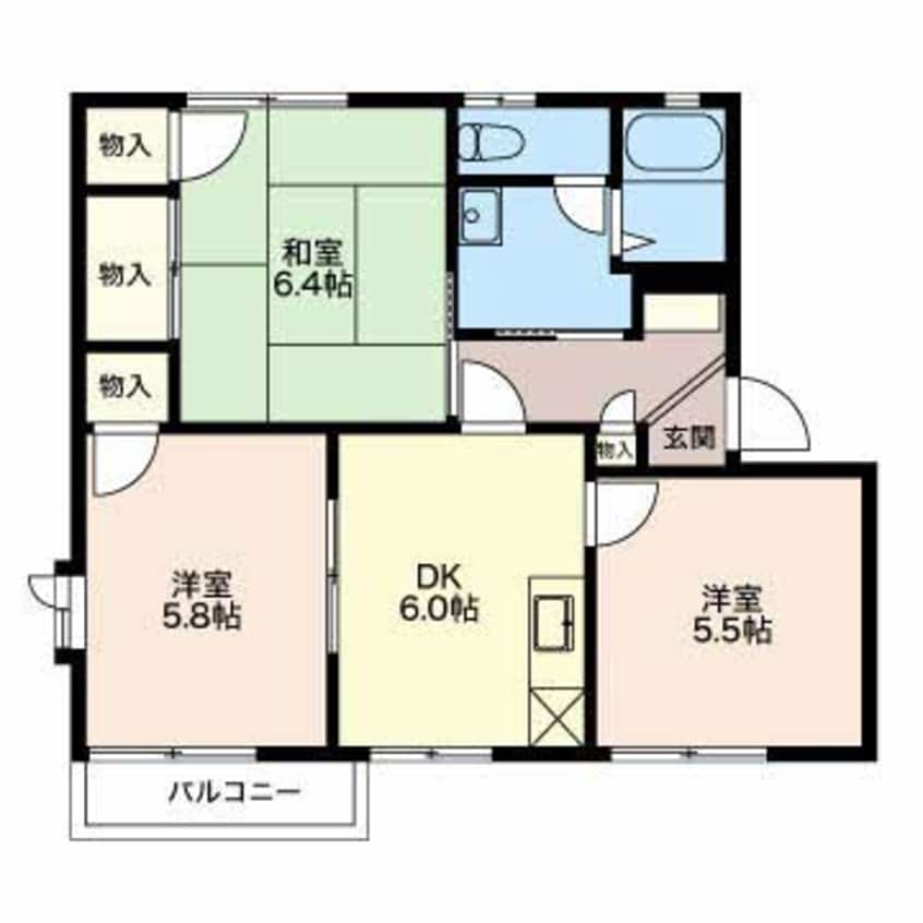 間取図 メゾン奈々　Ｎ