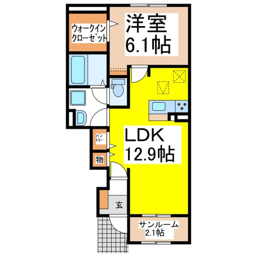 間取図 シャルマン櫻街八番館