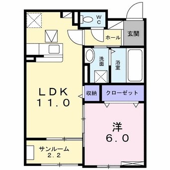 間取図 プラシードカーサ　TK　B
