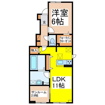 間取図 カーサ　プリートN