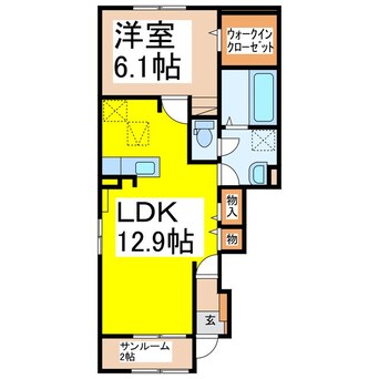 間取図 ダイヤモンド　MOONIII