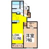 ガーデンプレイス伊勢社 1LDKの間取り