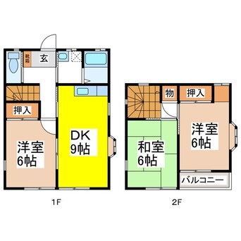 間取図 あおきハウス陣場　F