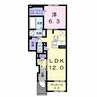 プレミール 1LDKの間取り