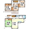 柏王戸建　北 4LDKの間取り