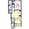 ロアール花岡 1LDKの間取り