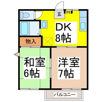 間取図 メゾンドール柳