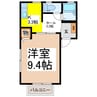 ディアスウチカワ2 1Kの間取り