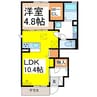サンガーデン 1LDKの間取り