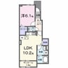 モルゲンロートＫ 1LDKの間取り