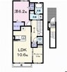 モルゲンロートＫ 1LDKの間取り