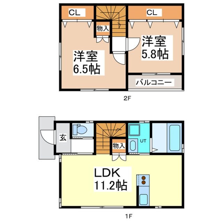 間取図 屋代貸家（小林邸）D棟