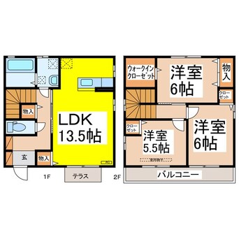 間取図 ローズコート今井 Ｂ