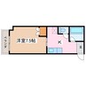 篠ノ井線/松本駅 徒歩5分 2階 築34年 1Kの間取り