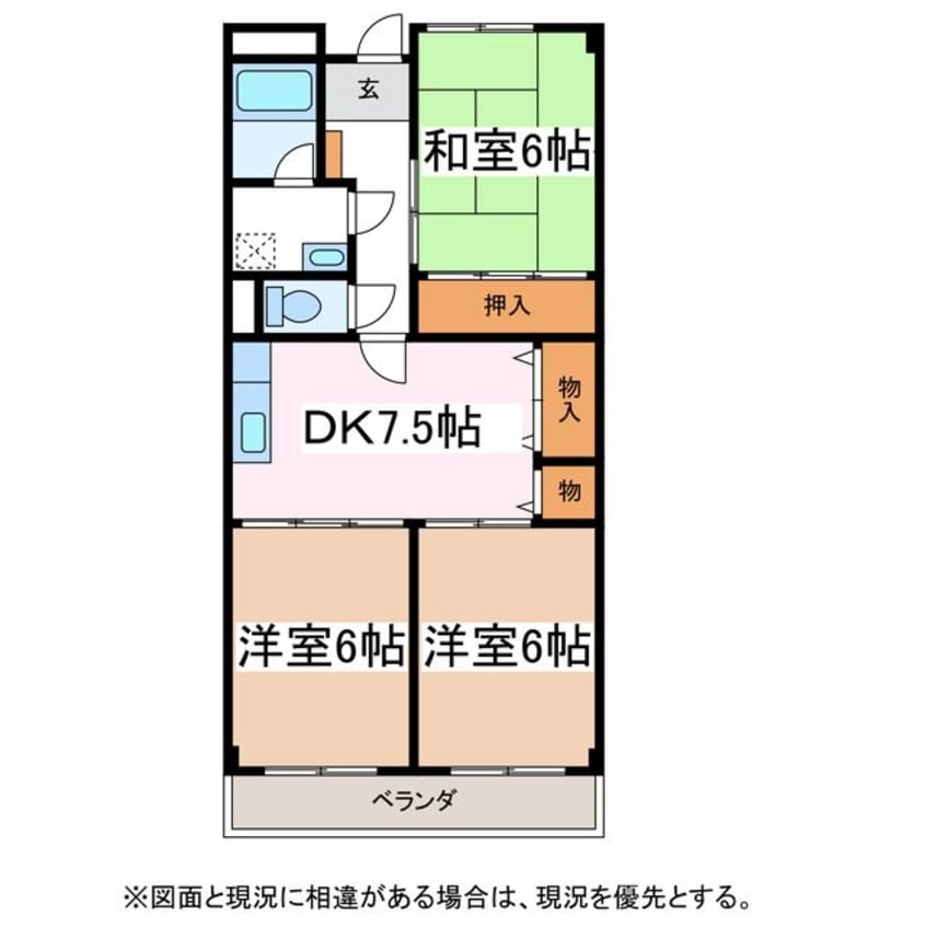 間取図 リンピア石橋