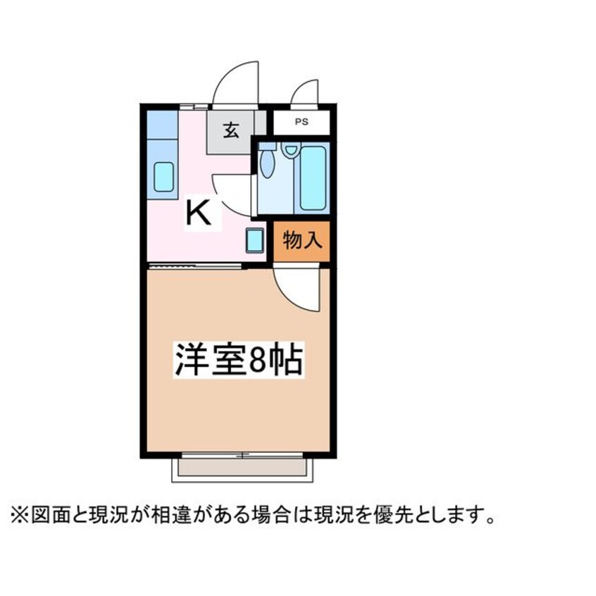 間取図 篠ノ井線/平田駅 徒歩25分 1階 築37年