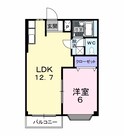 シルクハウスAの間取図