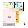 篠ノ井線/松本駅 バス:12分:停歩4分 1階 築31年 1Kの間取り