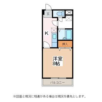 間取図 篠ノ井線/松本駅 徒歩18分 2階 築22年