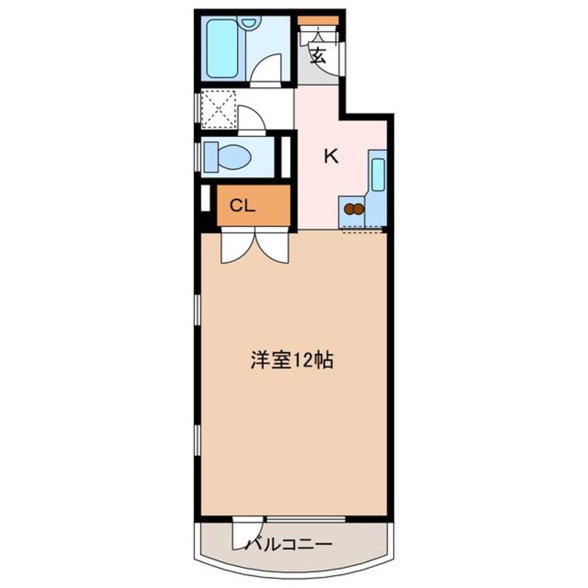 間取図 篠ノ井線/松本駅 徒歩8分 5階 築28年