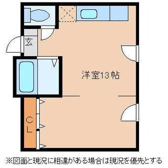 間取図 篠ノ井線/松本駅 徒歩8分 3階 築25年