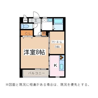 間取図 篠ノ井線/松本駅 徒歩14分 1階 築8年