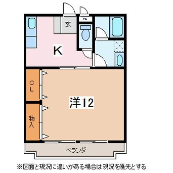 間取図 篠ノ井線/村井駅 徒歩31分 3階 築18年