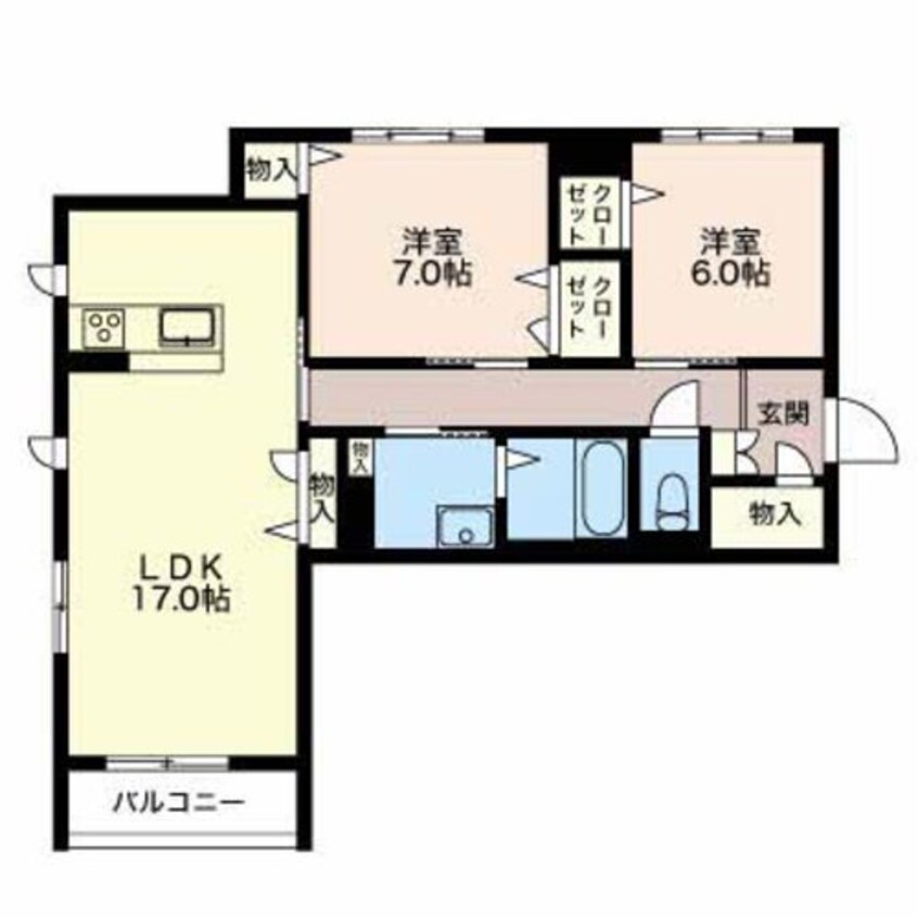 間取図 篠ノ井線/南松本駅 徒歩15分 3階 築8年