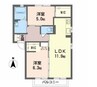 アルピコ交通上高地線/西松本駅 徒歩9分 1階 築22年 2LDKの間取り