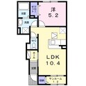 メゾンリバーサイドBの間取図