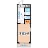 篠ノ井線/南松本駅 徒歩8分 2階 築32年 1Kの間取り