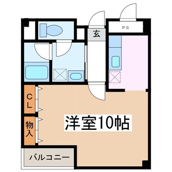 間取図 篠ノ井線/松本駅 徒歩10分 5階 築18年
